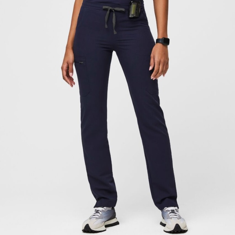- Yola Skinny Scrub Pants -navy blue -